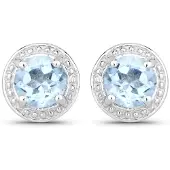 Rafaela Donata Boucles d'oreilles aqua / argent