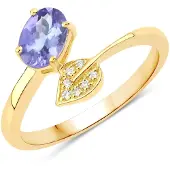 Rafaela Donata Bague jaune d'or / bleu violet