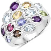 Rafaela Donata Bague bleu / violet / argent