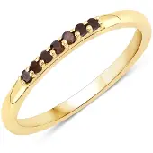 Rafaela Donata Bague jaune d'or / noir