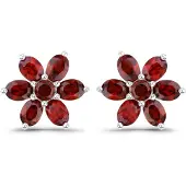 Rafaela Donata Boucles d'oreilles aubergine / argent