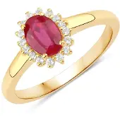 Rafaela Donata Bague jaune d'or / rouge