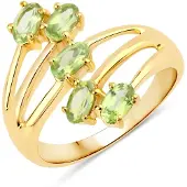 Rafaela Donata Bague jaune d'or / vert