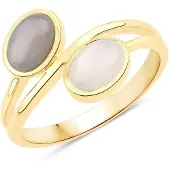 Rafaela Donata Bague crème / jaune d'or / gris