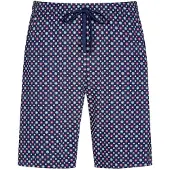Mey Pantalon de pyjama 'Tie Minimal' bleu foncé / rouge / blanc
