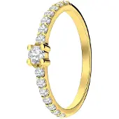 Lucardi Bague 'Statement' or / transparent