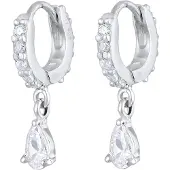Elli Boucles d'oreilles argent / transparent