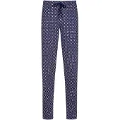 Mey Pantalon de pyjama 'Tie Minimal' bleu foncé / rouge / blanc