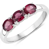 Rafaela Donata Bague bordeaux / argent