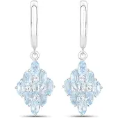Rafaela Donata Boucles d'oreilles bleu ciel / argent