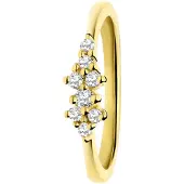 Lucardi Bague or / transparent