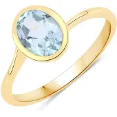 Rafaela Donata Bague bleu clair / jaune d'or