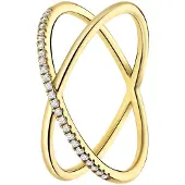 Lucardi Bague or / transparent