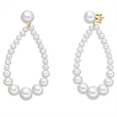 Valero Pearls Boucles d'oreilles blanc