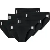 Schiesser Slip noir / blanc