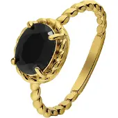 Lucardi Bague or / noir