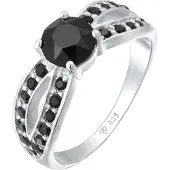 Elli Bague 'Soltär' noir / argent