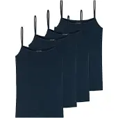 Schiesser Maillot de corps bleu foncé