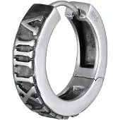 KUZZOI Boucles d'oreilles anthracite / argent