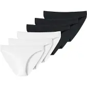 Schiesser Slip noir / blanc