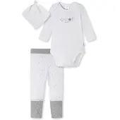 Schiesser Barboteuse / body ' Baby Set unisex ' gris / blanc
