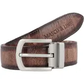 Greenland Nature Ceinture 'Mascu & Line' marron / brun foncé