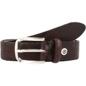 B.belt Ceinture 'Vince' brun foncé / argent