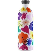 24Bottles Gourdes '1000 ml' mélange de couleurs / blanc
