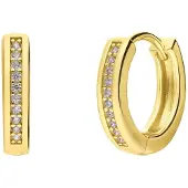 Lucardi Boucles d'oreilles or / transparent