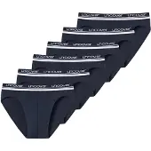 Schiesser Slip bleu foncé / blanc