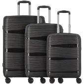 D & N Ensemble de bagages 'Travel Line 4300 ' noir