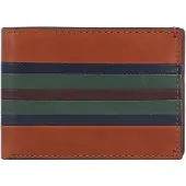 Fossil Porte-monnaies 'Bronson' bleu marine / marron châtaigne / gris fumé