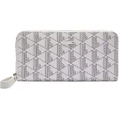 Lacoste Porte-monnaies 'Daily Lifestyle' gris / blanc