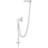 Elli Boucles d'oreilles argent / transparent