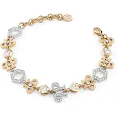 Philipp Plein Bracelet or / argent / transparent