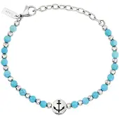 Breil Bracelet 'Soundwave' bleu clair / argent