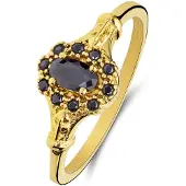 Lucardi Bague or / noir