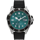 Timex Montre à affichage analogique 'Harborside' vert / noir / argent
