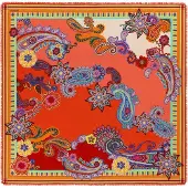 Roeckl Foulard 'SUMMER VIBES' bleu / vert / violet / orange