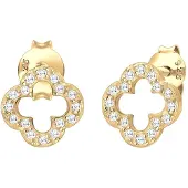 Elli Boucles d'oreilles 'Kleeblatt' or