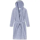 Schiesser Peignoir long ' Feather Terry ' opal / blanc
