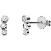 Lucardi Boucles d'oreilles argent / blanc