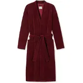 Schiesser Peignoir long ' Feather Terry ' bordeaux