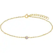Lucardi Bracelet 'Essentials' or / transparent