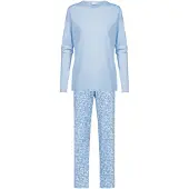 Mey Pyjama 'Flower Meadow' bleu clair / blanc