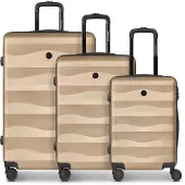 SMARTBOX Ensemble de bagages 'Edition 03' beige / noir
