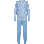 Mey Pyjama 'Flower'Meadow' bleu clair / blanc