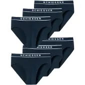 Schiesser Slip bleu marine / blanc