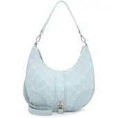 Tamaris Sac bandoulière 'Antonina' bleu clair / blanc