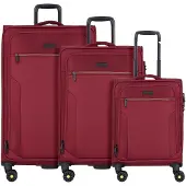 D&N Ensemble de bagages 'Travel Line' rouge foncé